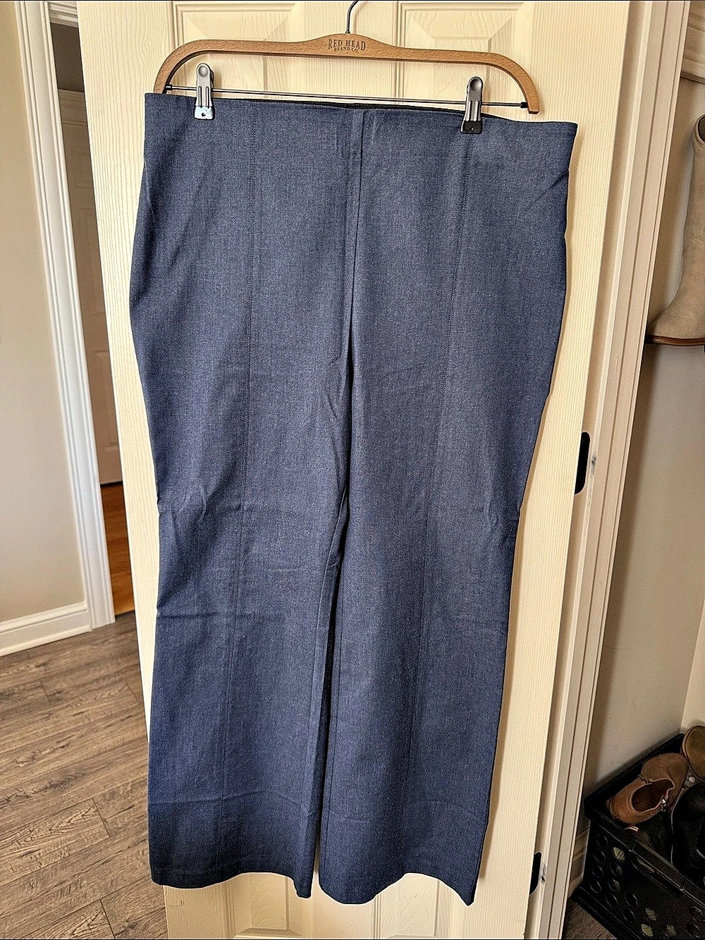 Talbots Portland Trouser Wide Leg Blue Size 16